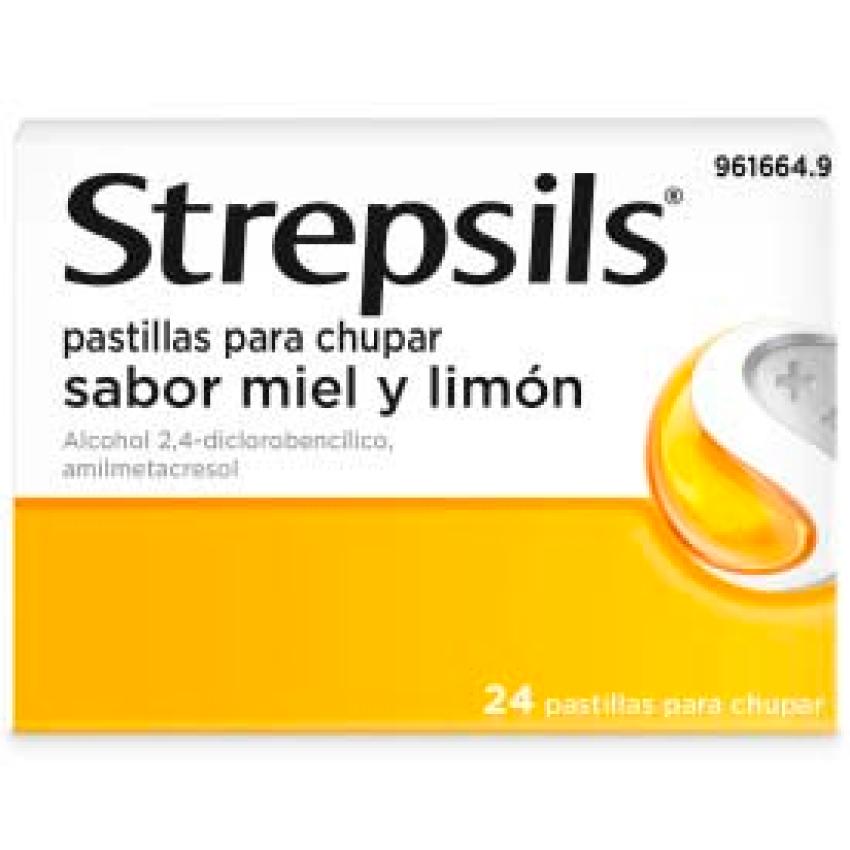 STREPSILS sabor miel y limón 24past